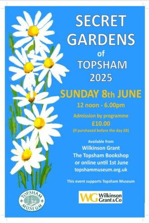 Secret Gardens of Topsham Programme 2025